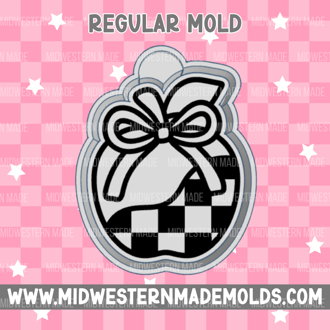 Checkered Apple Freshie Mold