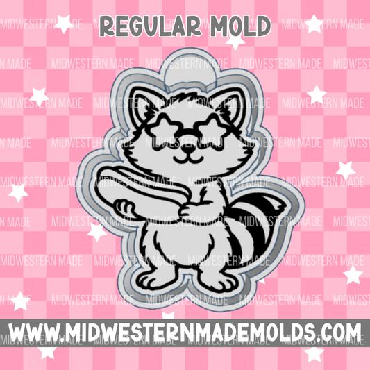 Patriotic Raccoon Freshie Mold