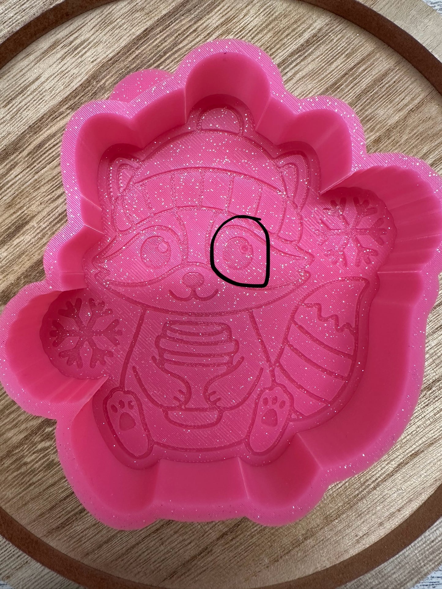 Winter Raccoon #3 - B GRADE MOLD