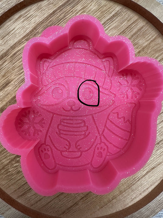 Winter Raccoon #3 - B GRADE MOLD