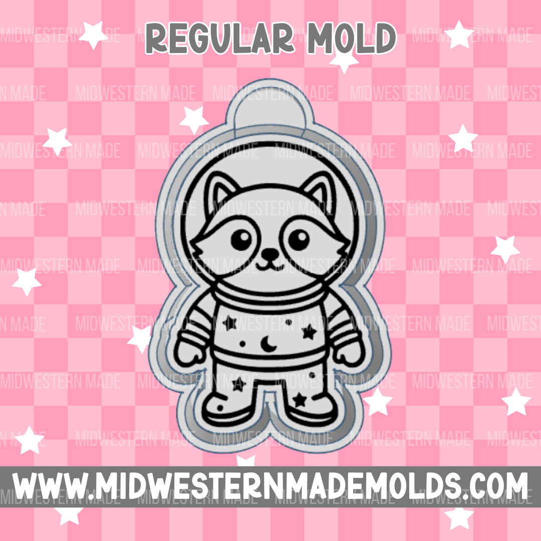 Space Raccoon Freshie Mold