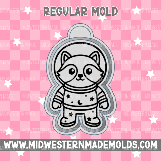 Space Raccoon Freshie Mold