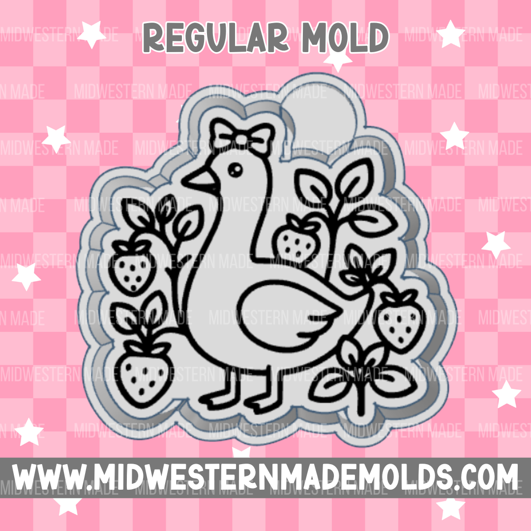 Strawberry Goose Freshie Mold