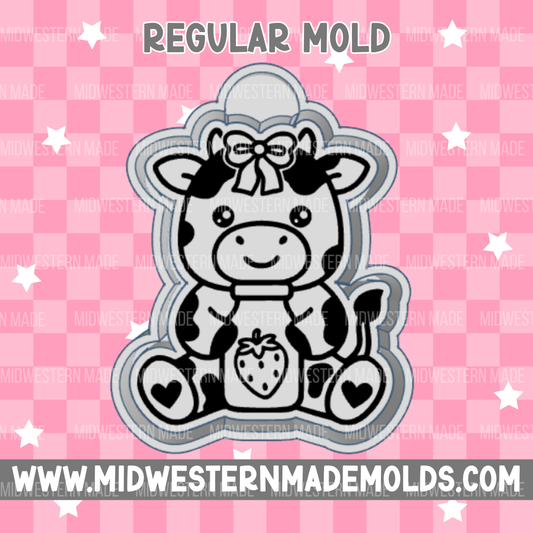Strawberry Milk Cow Freshie Mold