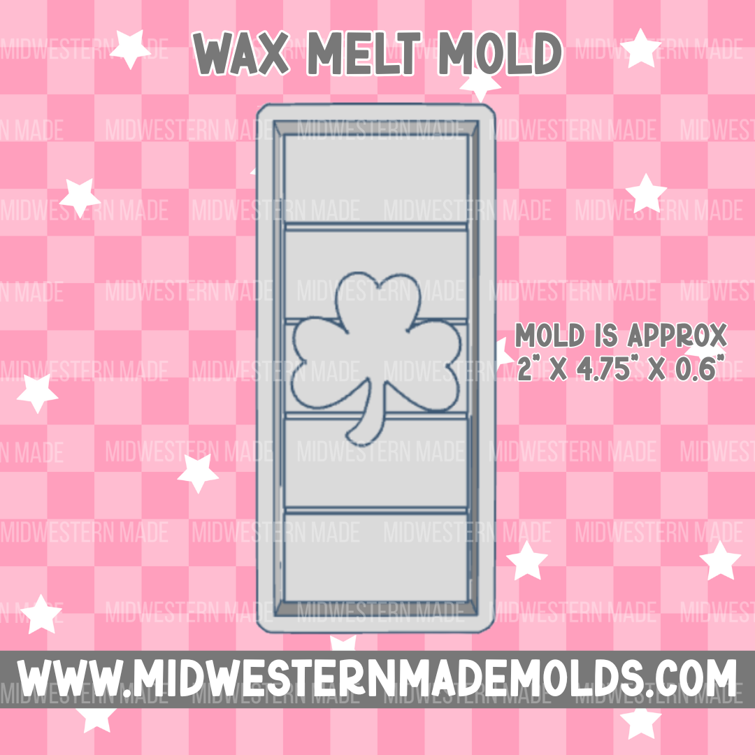 Shamrock Snap Bar Wax Melt Mold
