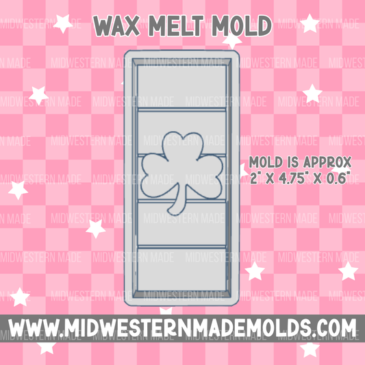 Shamrock Snap Bar Wax Melt Mold