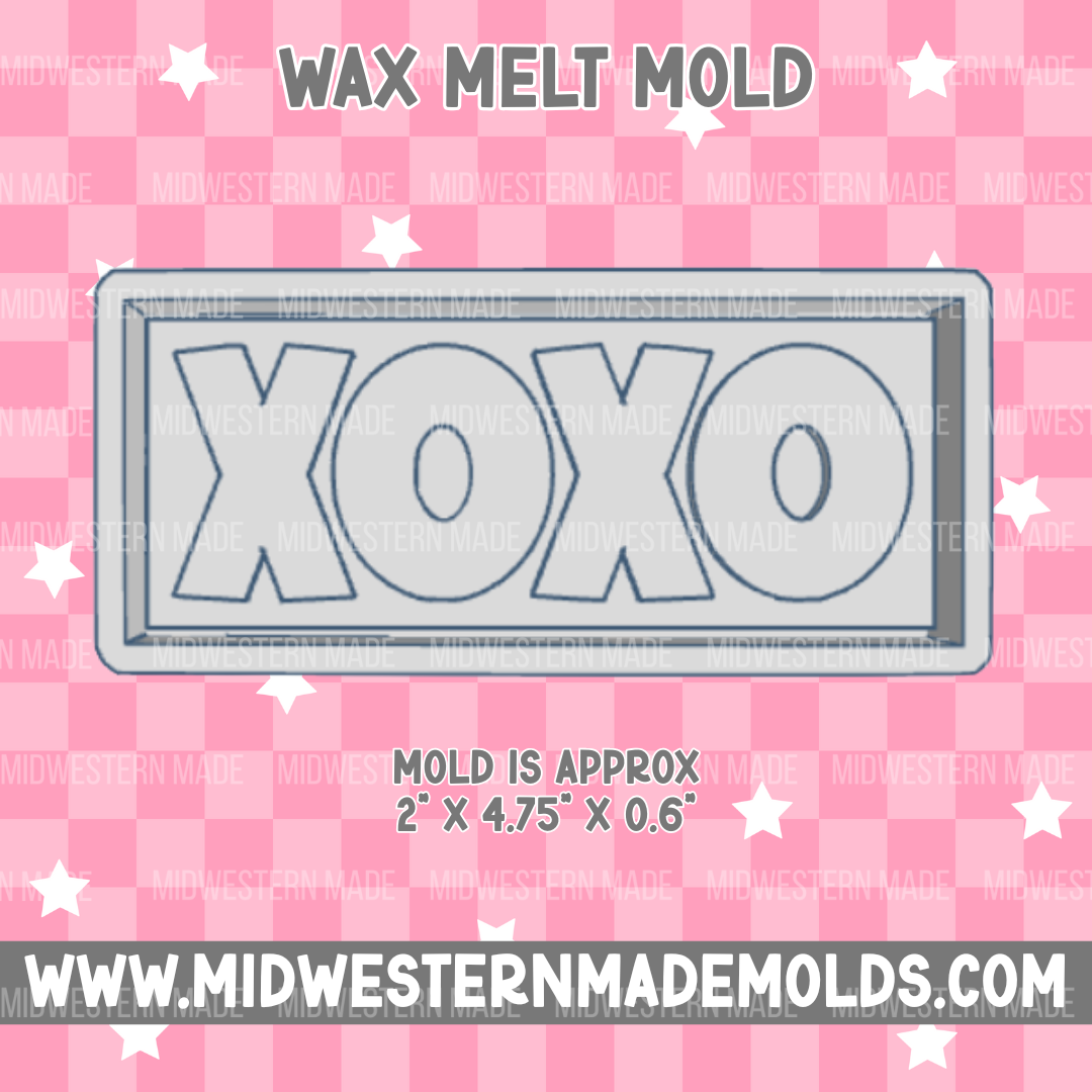 XOXO Wax Melt Mold
