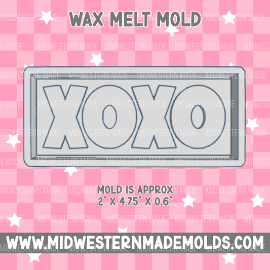 XOXO Wax Melt Mold