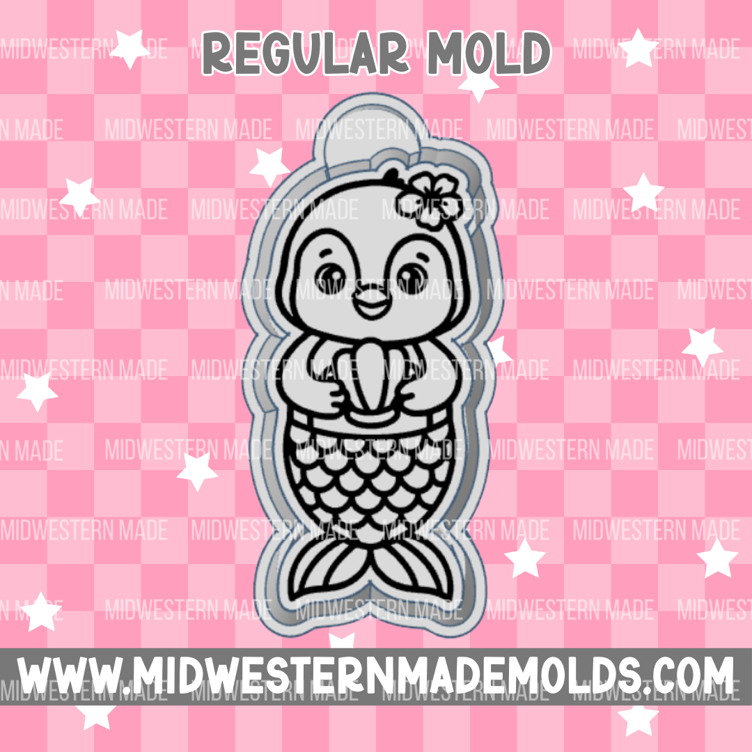 Mermaid Penguin Freshie Mold