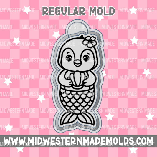 Mermaid Penguin Freshie Mold