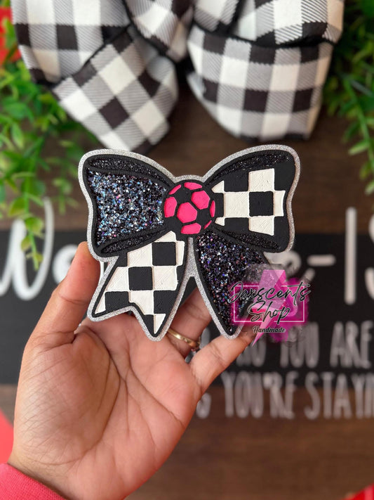 Soccer Bow Freshie Mold