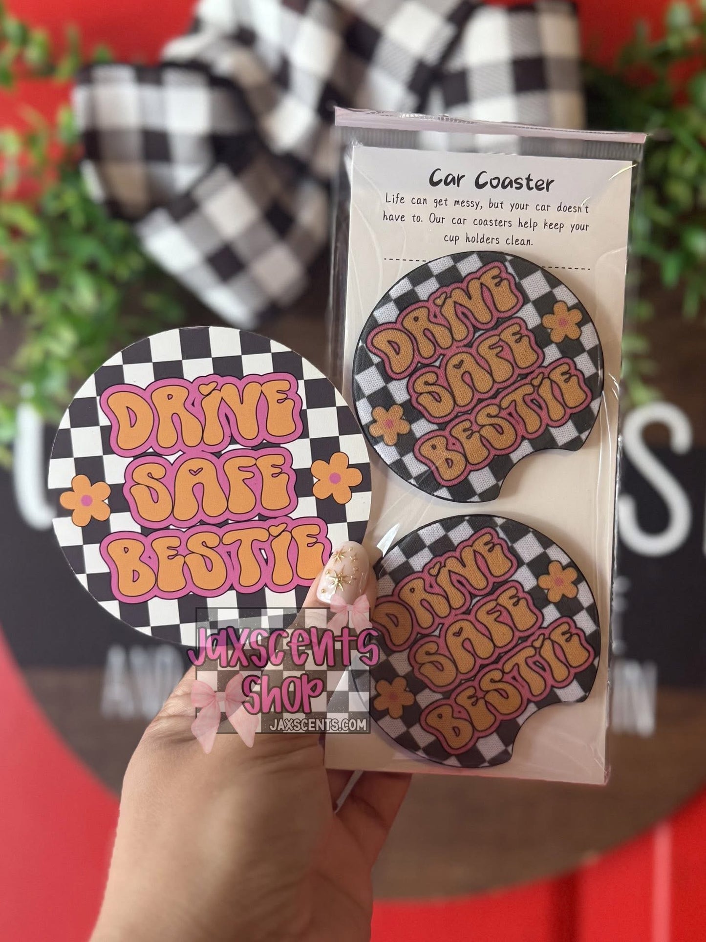 Car Coaster + Cardstock Round Set
