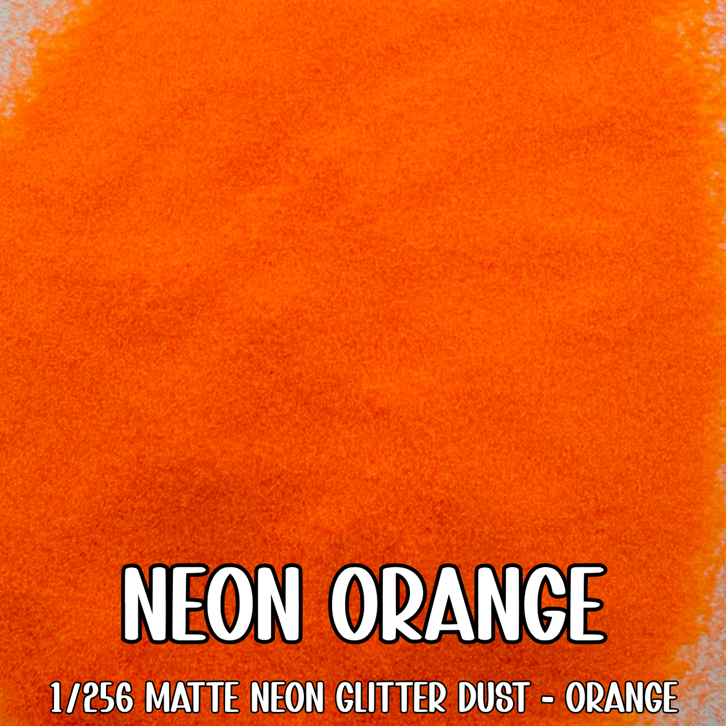 Neon Orange Glitter Dust