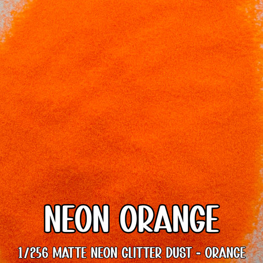 Neon Orange Glitter Dust