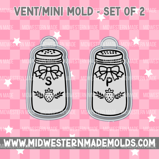 Salt & Pepper VENT CLIP Freshie Mold