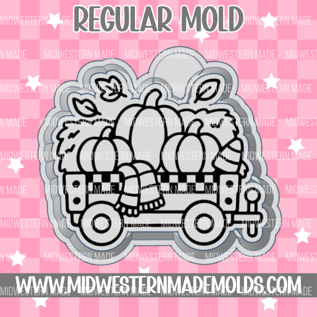 Fall Pumpkin Wagon Freshie Mold