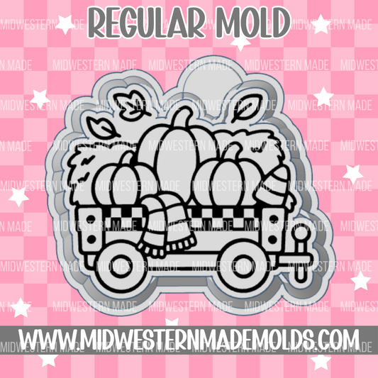 Fall Pumpkin Wagon Freshie Mold