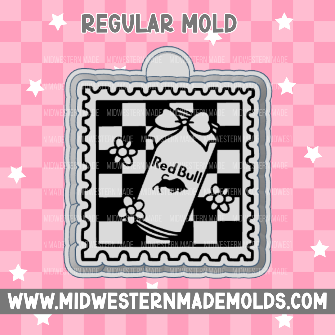 RB Checkered Stamp Freshie Mold
