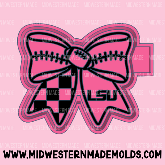 LSU Football Bow Freshie Mold