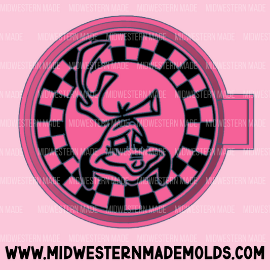 Max Checkered Circle Freshie Mold