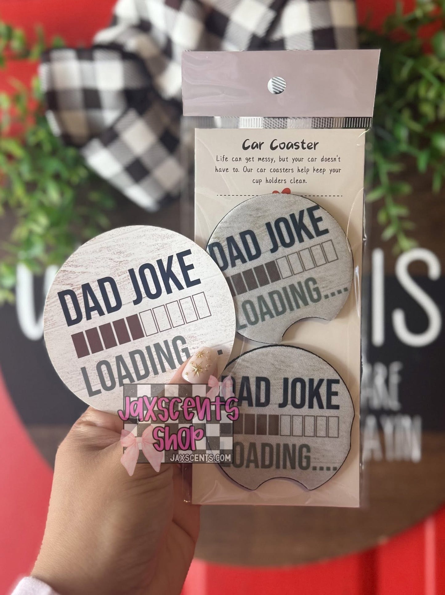 Car Coaster + Cardstock Round Set