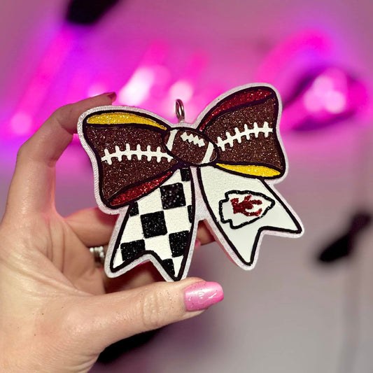 KC Football Bow Freshie Mold