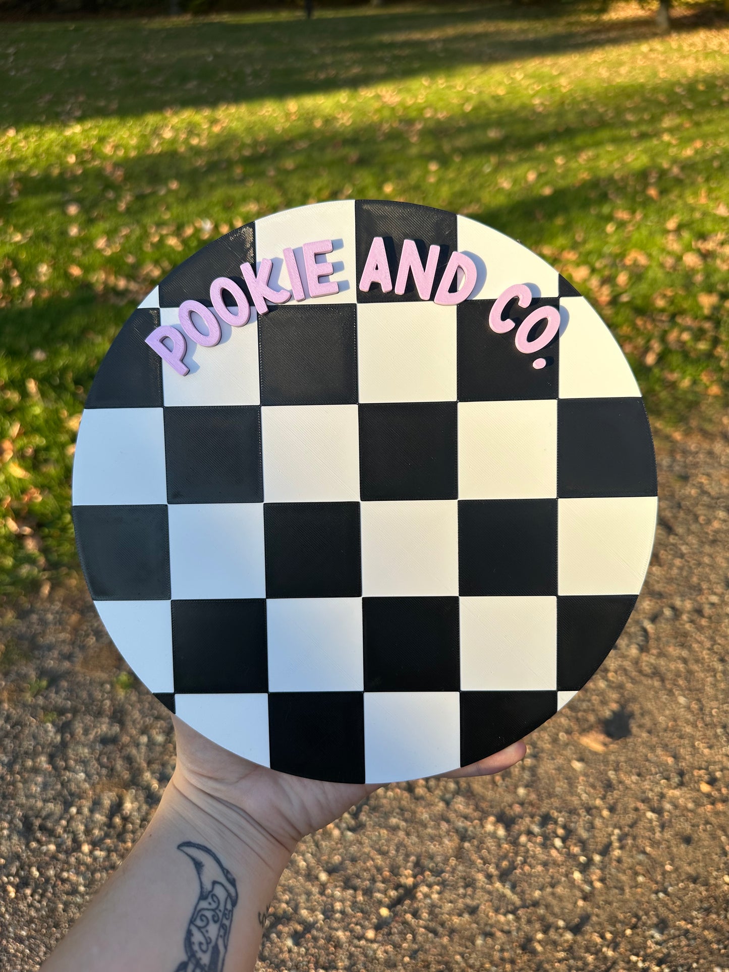 Custom Business Name Round