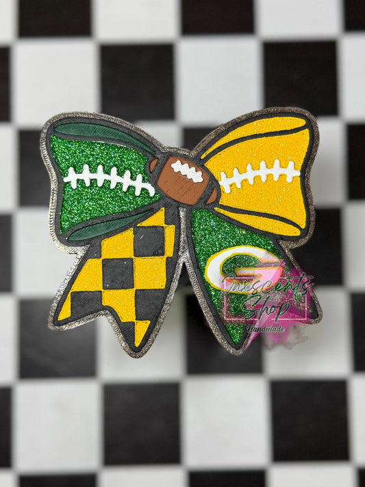 GB Football Bow Freshie Mold