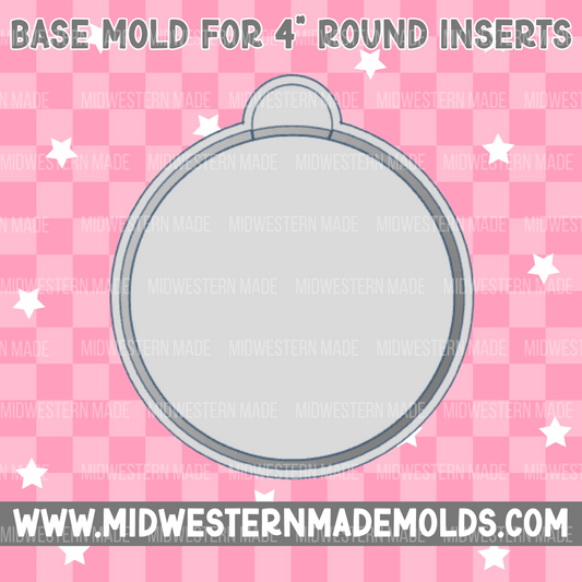 4" Circle Base/Insert Freshie Mold