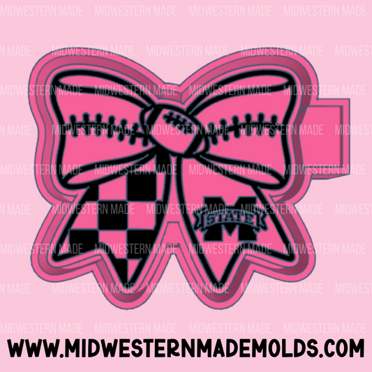 MS State Football Bow Freshie Mold