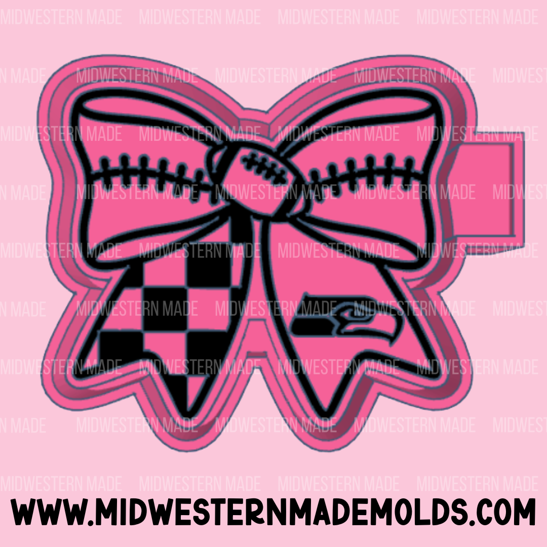 Seattle Football Bow Freshie Mold