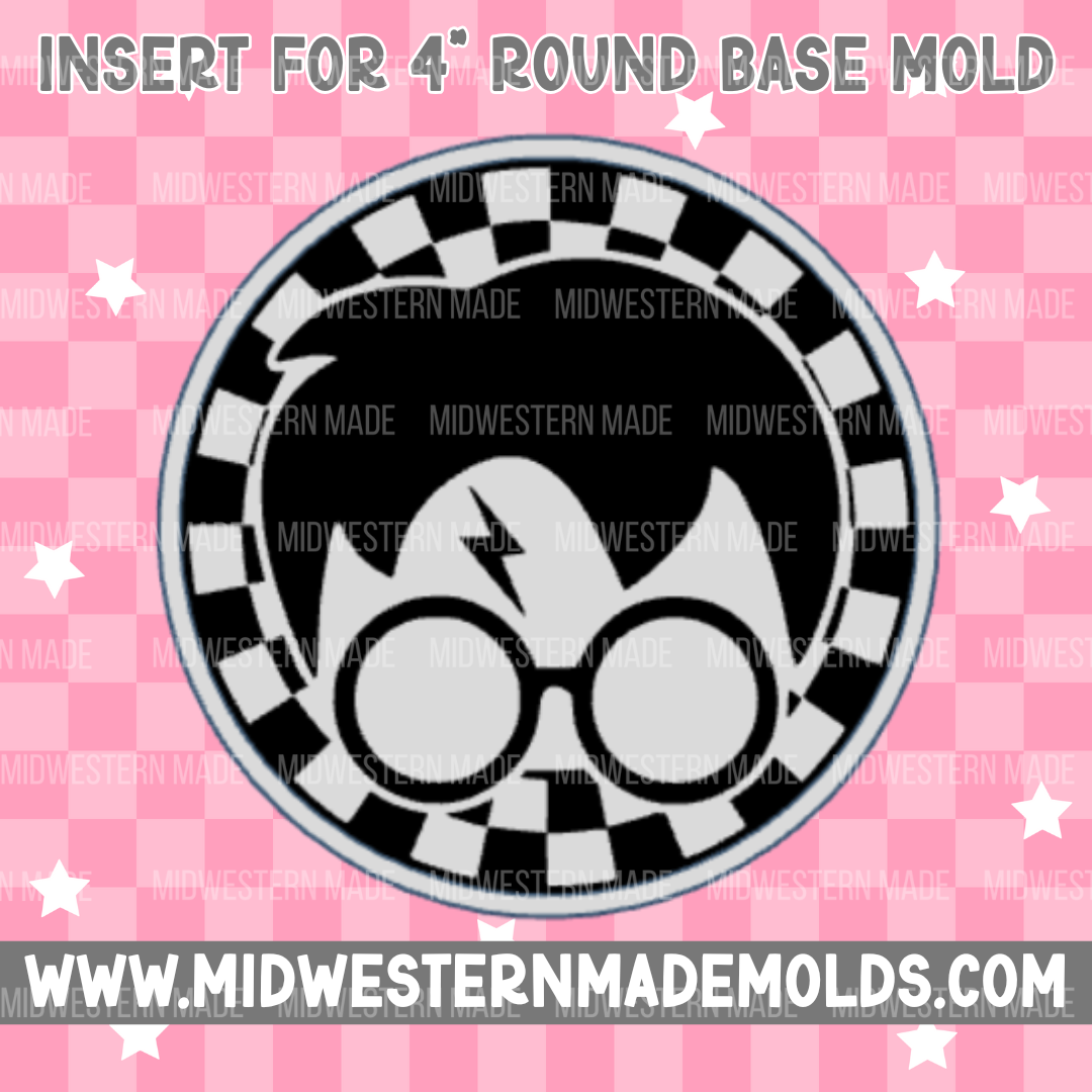 4" Circle Base/Insert Freshie Mold
