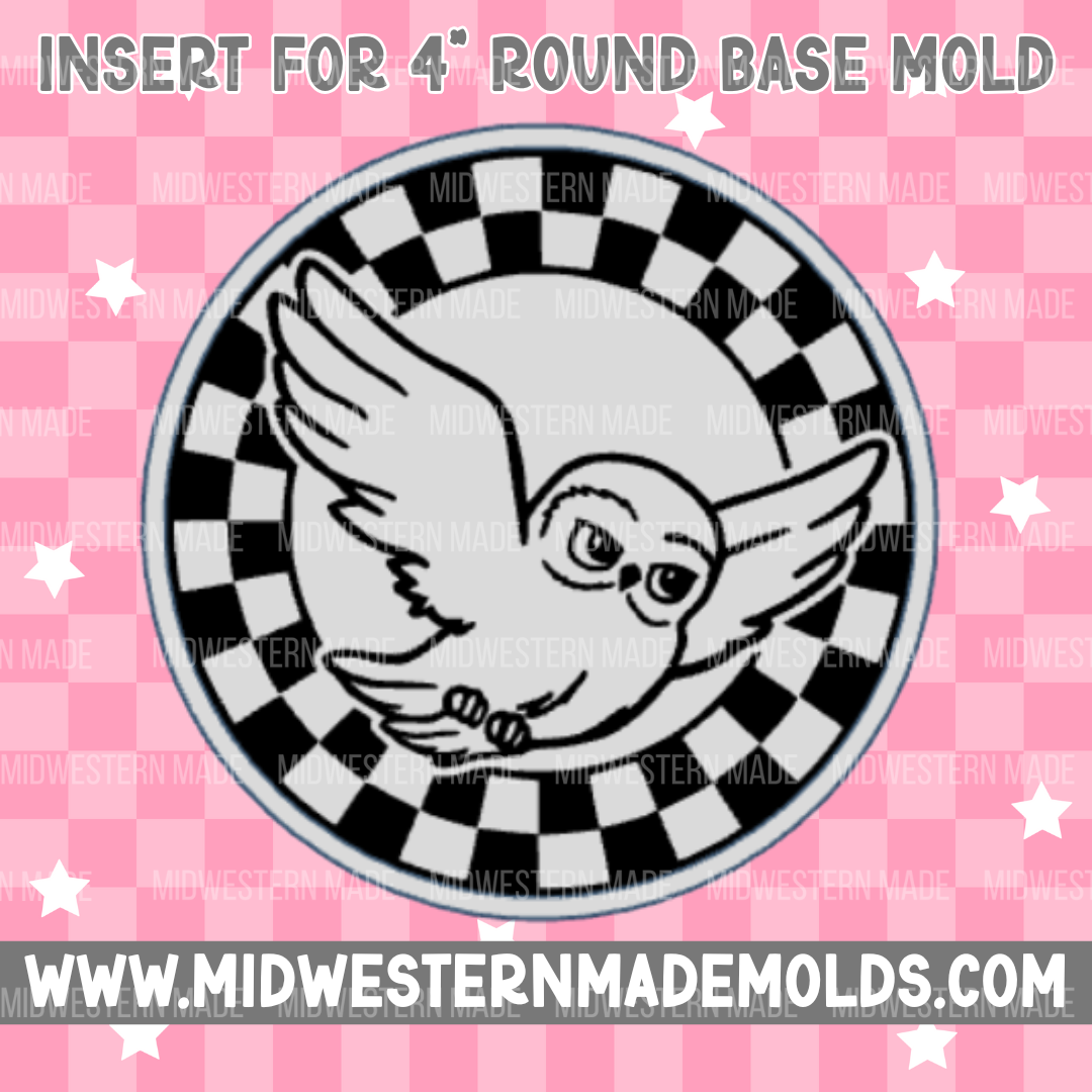 4" Circle Base/Insert Freshie Mold