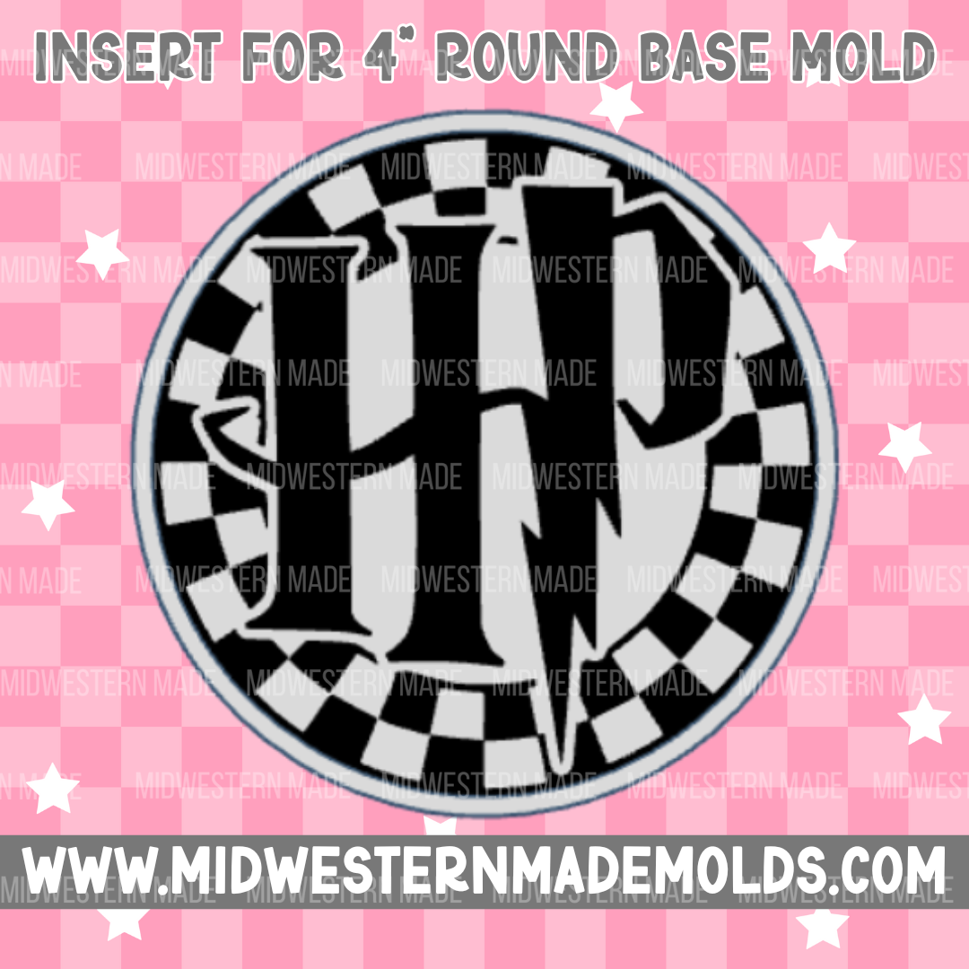 4" Circle Base/Insert Freshie Mold