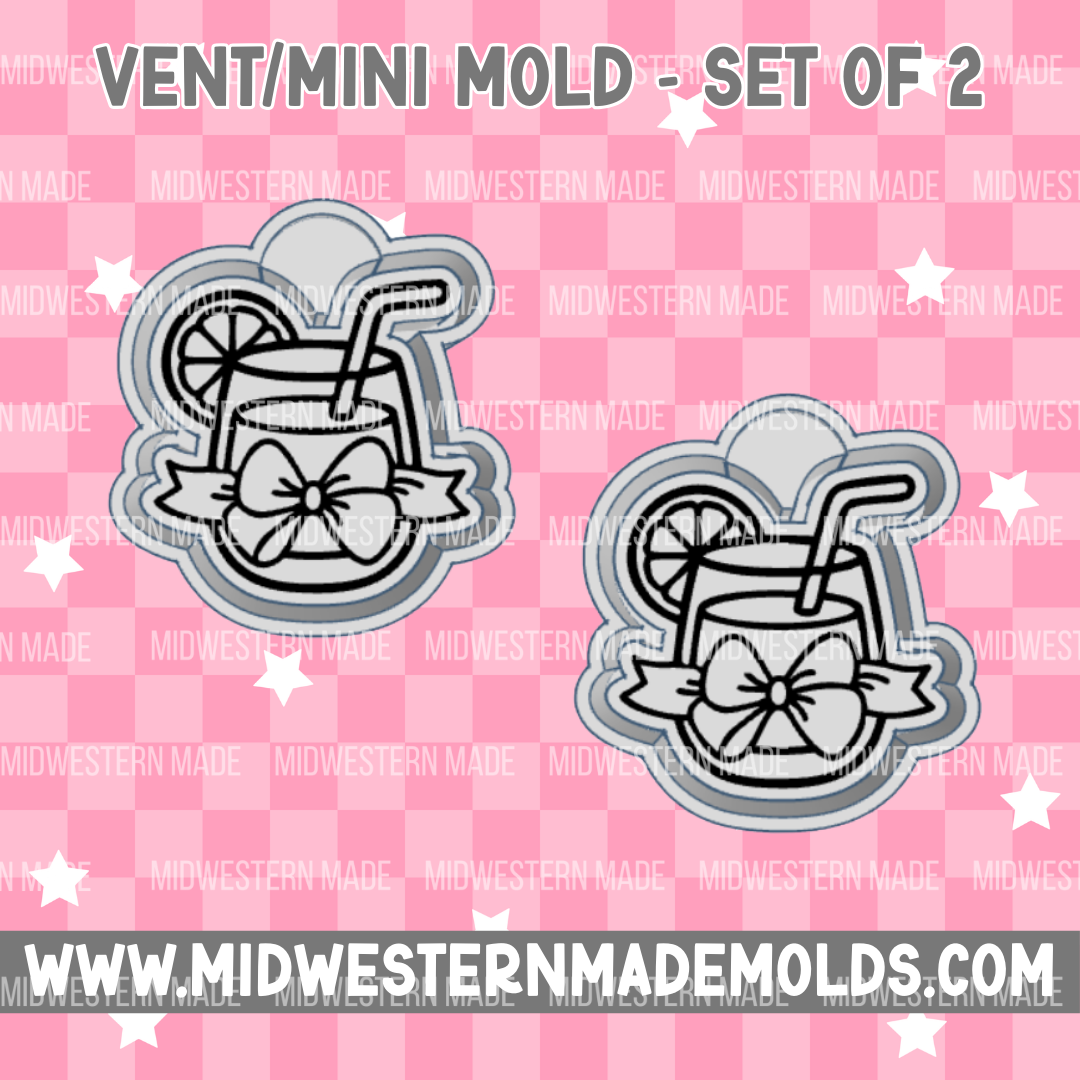 Lemonade Glass VENT CLIP Freshie Mold