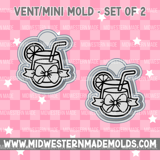 Lemonade Glass VENT CLIP Freshie Mold