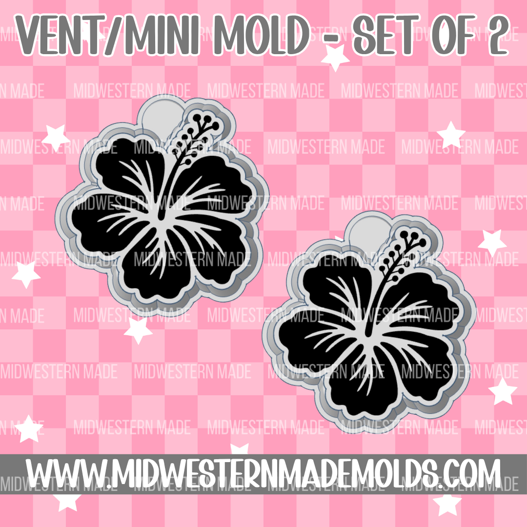 Hibiscus Flower VENT CLIP Freshie Mold