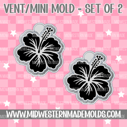 Hibiscus Flower VENT CLIP Freshie Mold