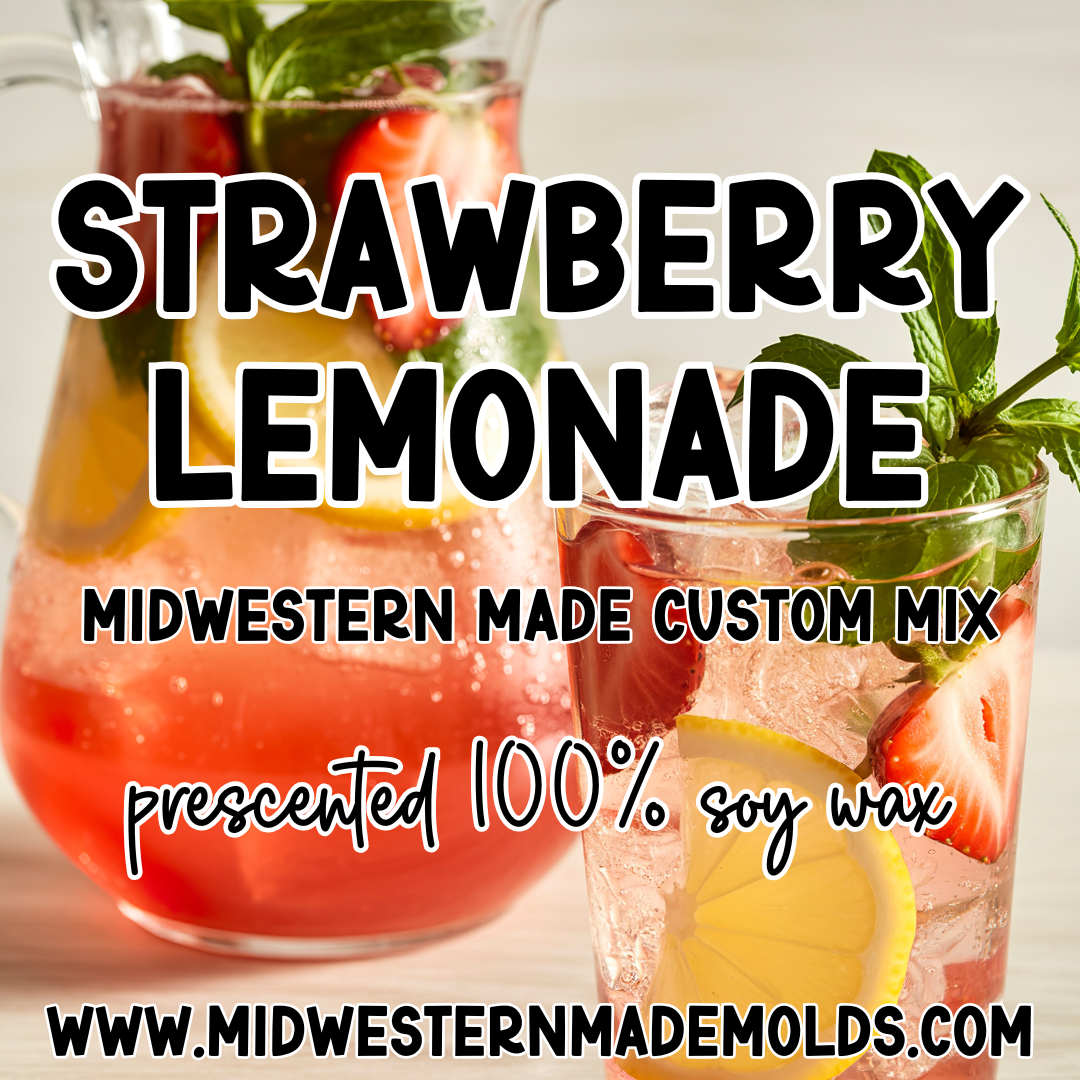 Strawberry Lemonade - Midwestern Made Custom Mix - Prescented Wax