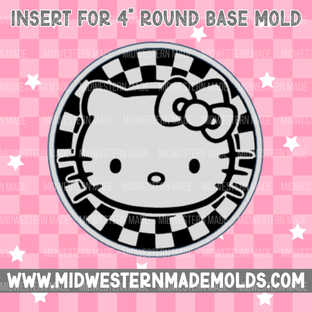 4" Circle Base/Insert Freshie Mold