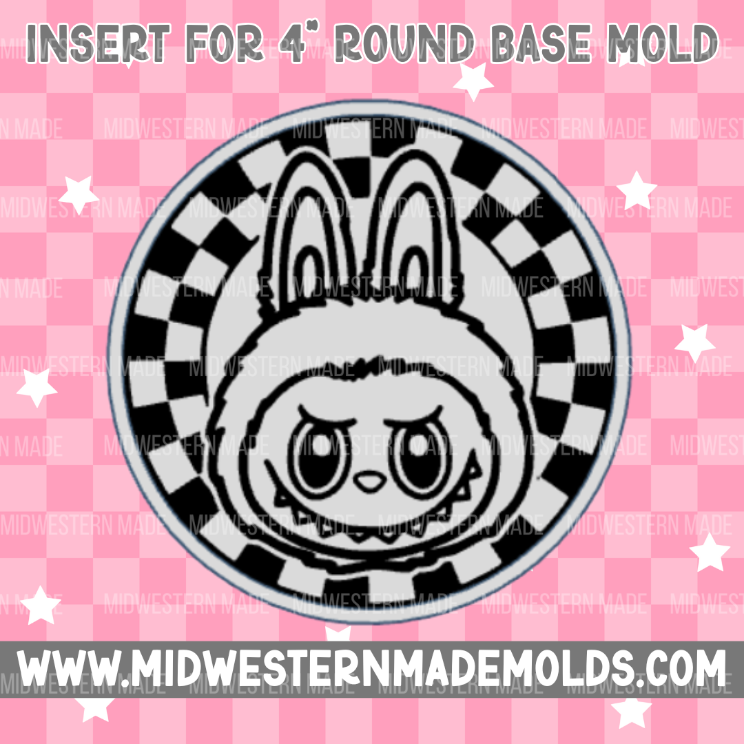 4" Circle Base/Insert Freshie Mold