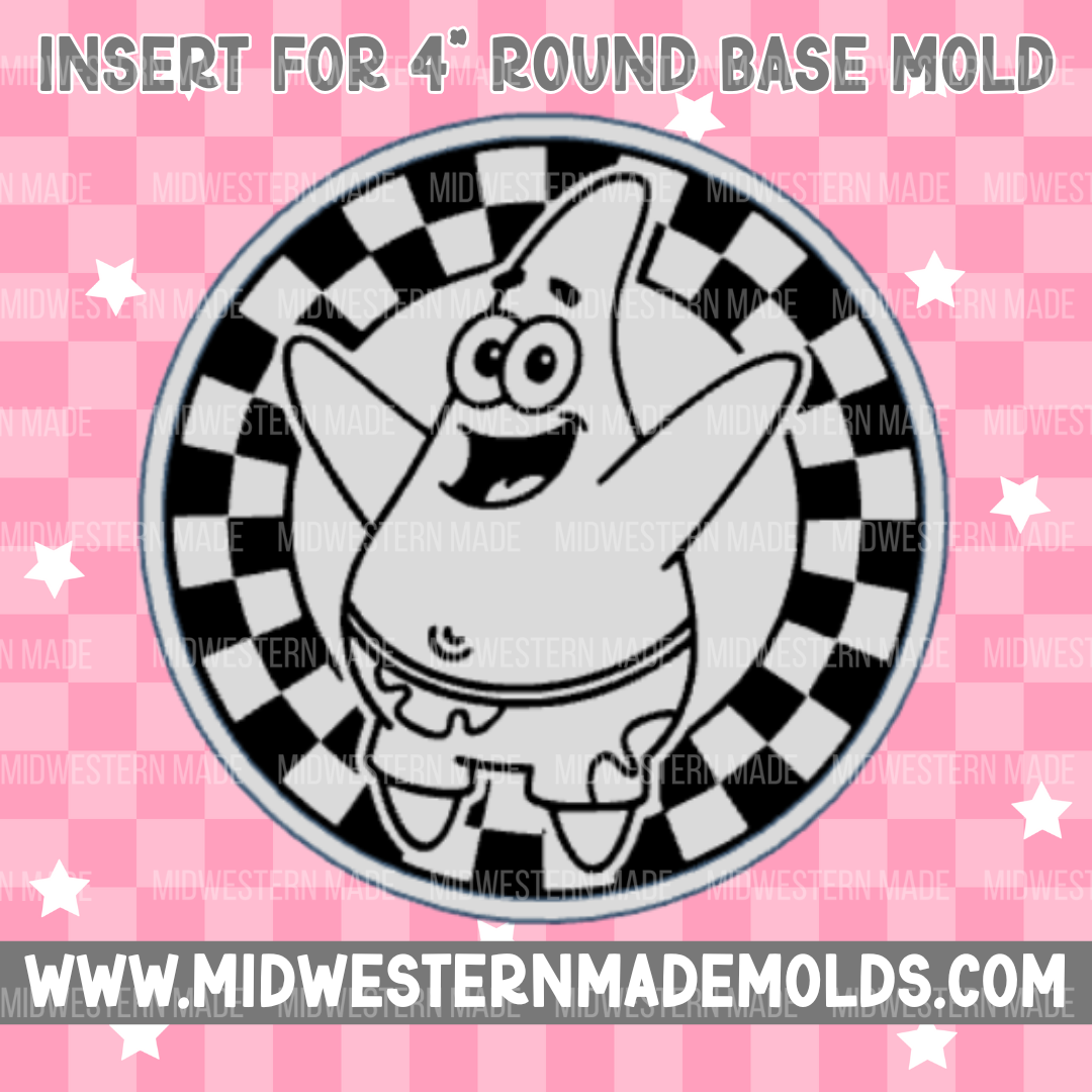 4" Circle Base/Insert Freshie Mold