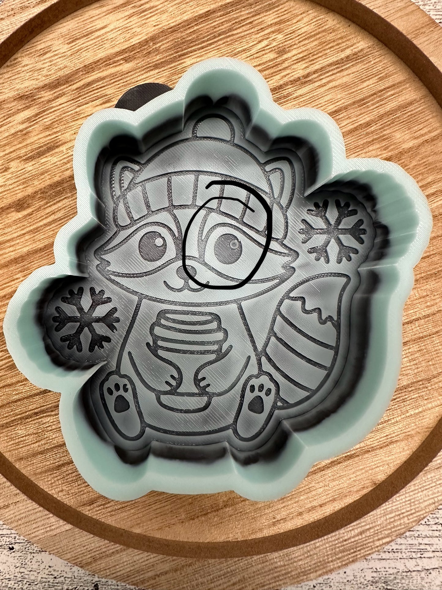 Winter Raccoon #2 - B GRADE MOLD