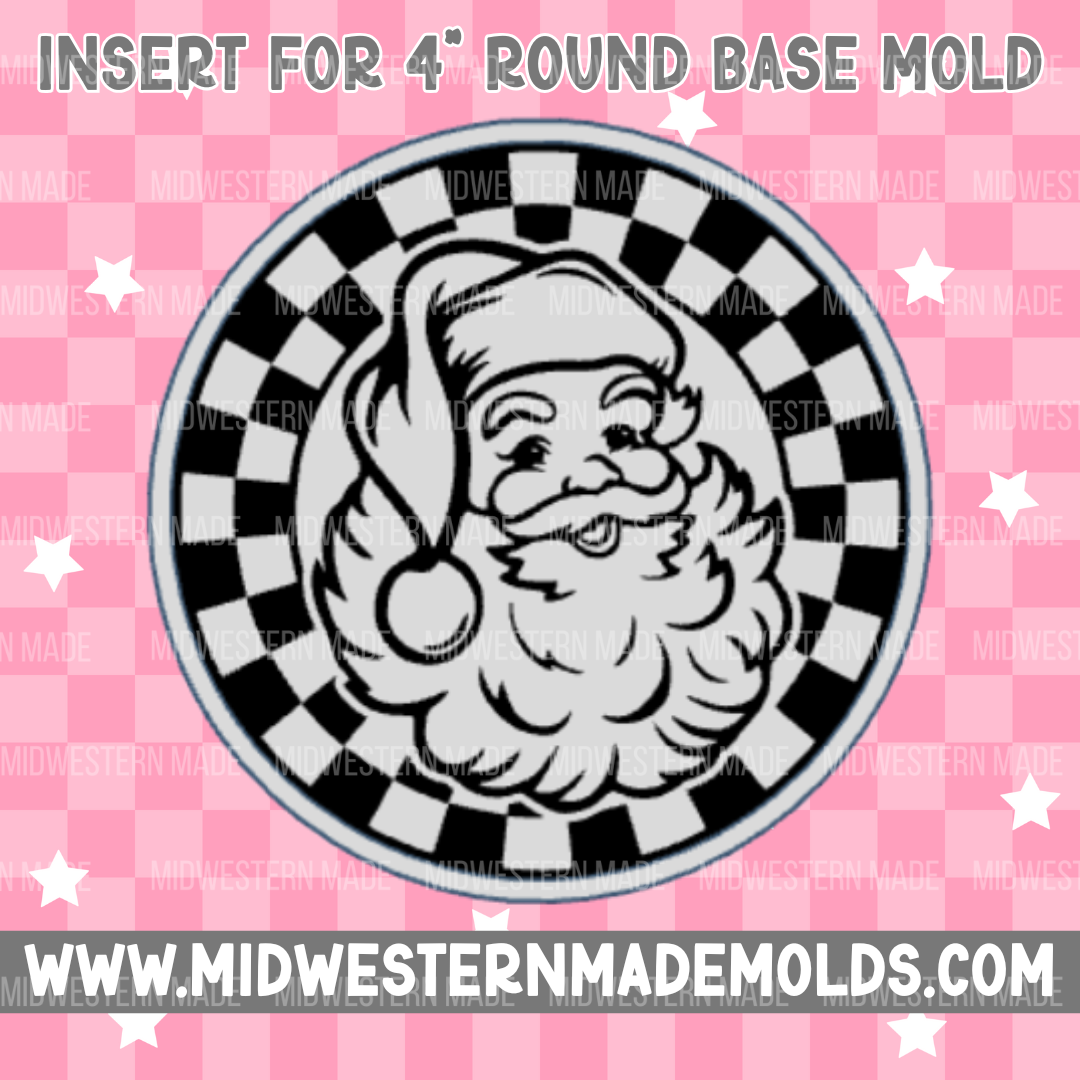 4" Circle Base/Insert Freshie Mold