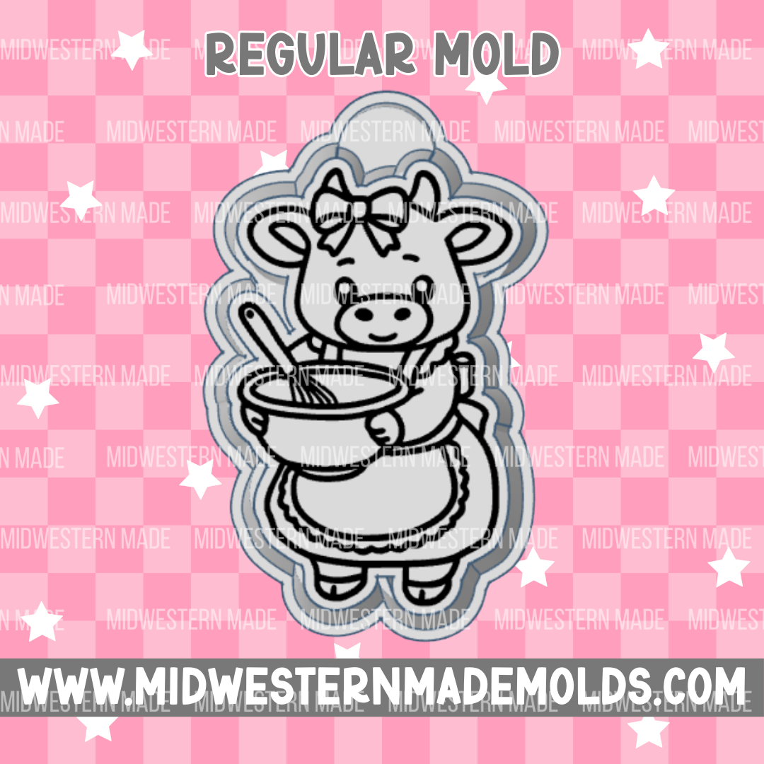 Baking Cow Freshie Mold
