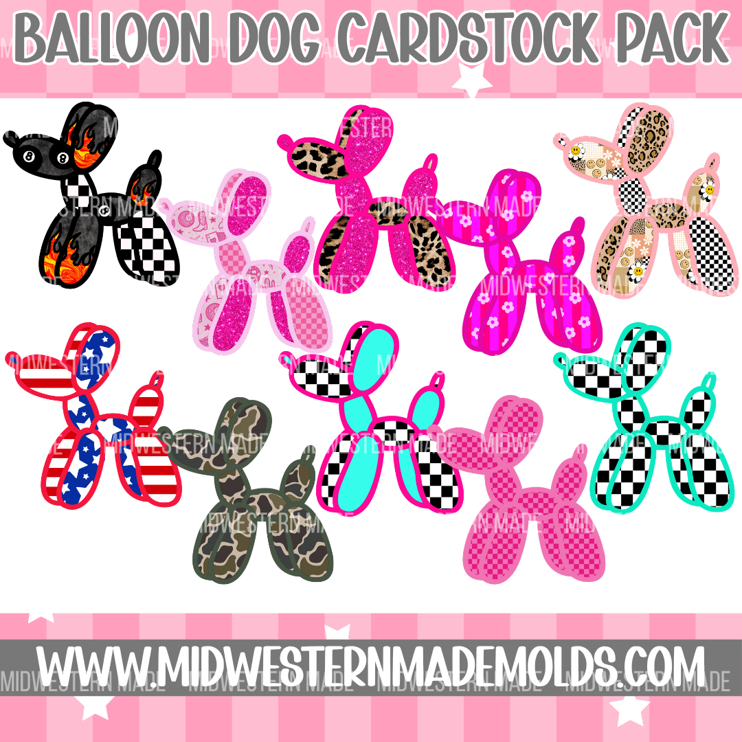 Cardstock For Balloon Dog Mold