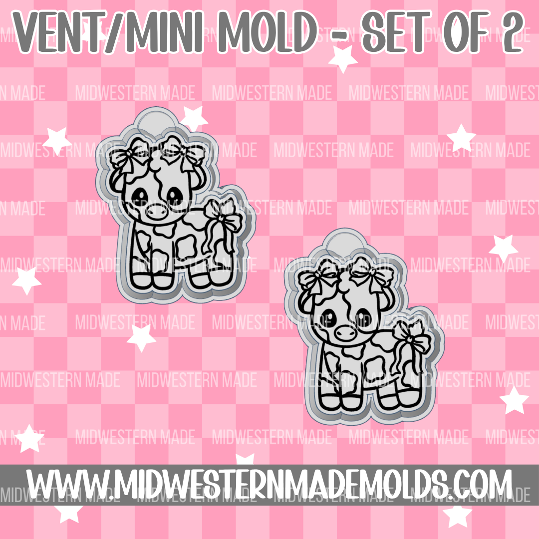 Bow Cow VENT CLIP Freshie Mold
