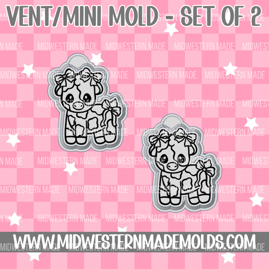 Bow Cow VENT CLIP Freshie Mold