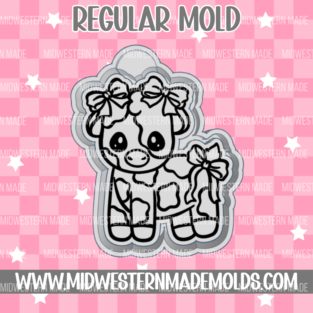 Bow Cow Freshie Mold