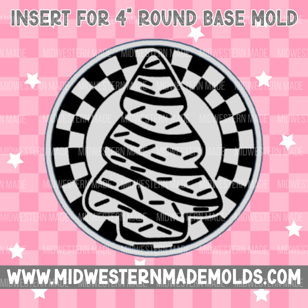 4" Circle Base/Insert Freshie Mold
